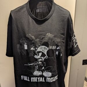 Black FULL METAL MOUSE T-shirt by Grunt Style size Large Brand New with tags